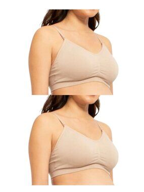 2 Destination Maternity Nursing Bralette in Taupe SZ XXXL